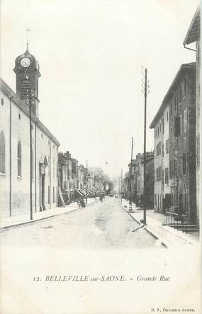 CPA FRANCE 69 "Belleville sur Saône, Grande rue"