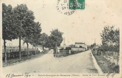 CPA FRANCE 69 "St Georges de Reneins, Route de Port Rivière"