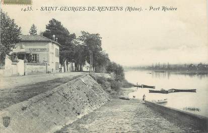 CPA FRANCE 69 "St Georges de Reneins, Port Rivière" / CACHET AMBULANT