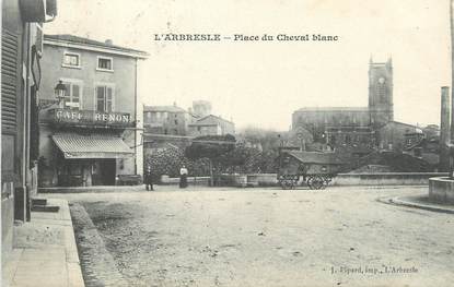 CPA FRANCE 69 "L'Arbresle, Place du Cheval Blanc"
