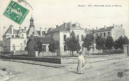 CPA FRANCE 69 " Oullins, Ecole et Mairie"