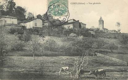 CPA FRANCE 69 " Curis, Vue générale"