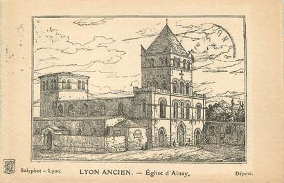 / CPA FRANCE 69 "Lyon ancien, église d'Ainay"