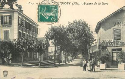 CPA FRANCE 69 " Sathonay, Avenue de la Gare"