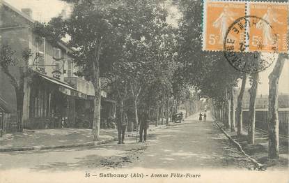 CPA FRANCE 69 " Sathonay, Avenue Félix Faure"