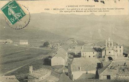 CPA FRANCE 07 "Mézilhac, vues générale et panoramique des Hautes Cévennes"