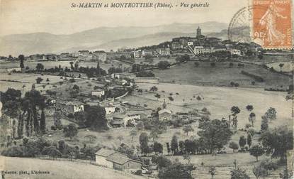 CPA FRANCE 69 "St Martin et Montrottier, Vue générale"