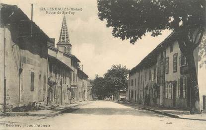 CPA FRANCE 69 " Les Halles, Route de St Foy"