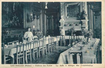 CPA FRANCE 69 " Les Halles, La salle à manger des pensionnaires du château"