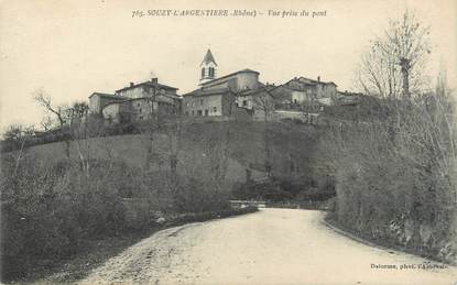 CPA FRANCE 69 " Souzy L'Argentière, Vue prise du pont"