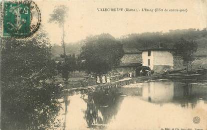 CPA FRANCE 69 " Villechenève, L'Etang"