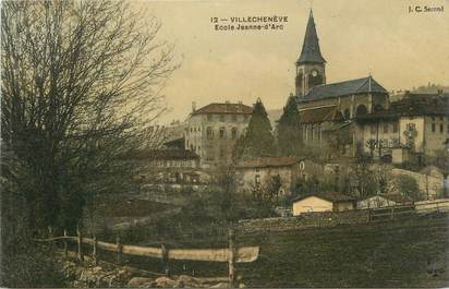 CPA FRANCE 69 " Villechenève, Ecole Jeanne d'Arc"