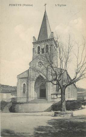 CPA FRANCE 69 " Pomeys, L'église"