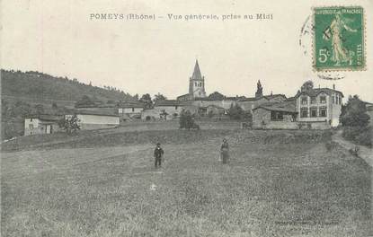 CPA FRANCE 69 " Pomeys, Vue générale"