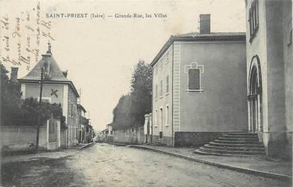 CPA FRANCE 69 " St Priest, Grande rue, les villas"