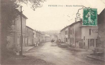 CPA FRANCE 69 " Feyzin, Route Nationale"