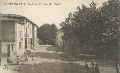 CPA FRANCE 69 " Communay, Avenue du Lavoir"