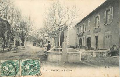CPA FRANCE 69 " Chaponnay, La place"