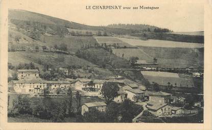 CPA FRANCE 69 " Le Charpenay, Les Montagnes"