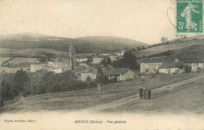 CPA FRANCE 69 " Affoux, Vue générale"