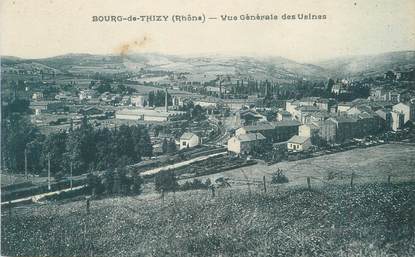 CPA FRANCE 69 " Bourg de Thizy, Vue générale des usines"