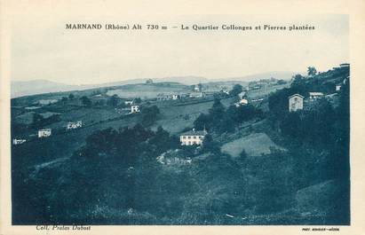 CPA FRANCE 69 " Marnand, Le Quartier Collonges et Pierres Plantées"