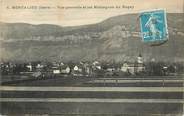 38 Isere / CPA FRANCE 38 "Montalieu, vue générale et les montagnes du Bugey"