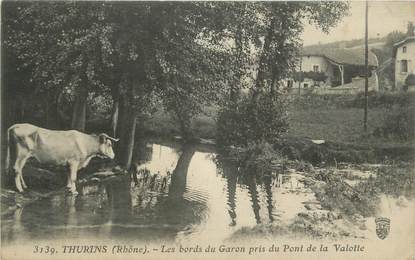 CPA FRANCE 69 " Thurins, Les bords du Garon pris du Pont de la Valotte"