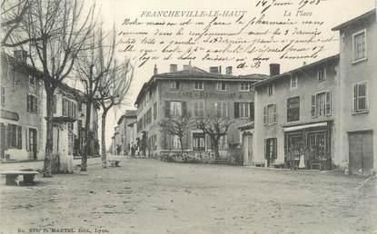CPA FRANCE 69 " Francheville le Haut, La place"