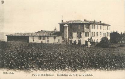 CPA FRANCE 69 "Pommiers, Institution de Notre Dame de Montclair"