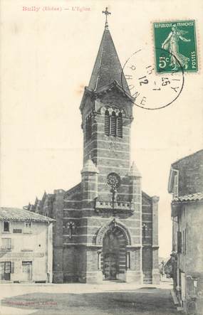 CPA FRANCE 69 " Bully, L'église"