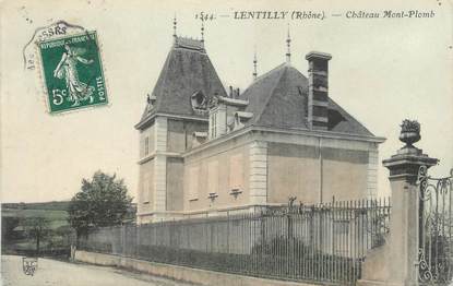 CPA FRANCE 69 " Lentilly, Château Mont Plomb"