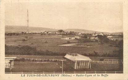 CPA FRANCE 69 " La Tour de Salvagny, Radio Lyon et la Beffe"