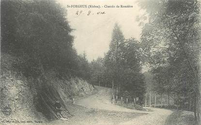 CPA FRANCE 69 "St Forgeux, Chemin de Ronzière".