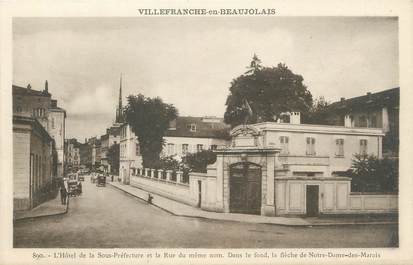 CPA FRANCE 69 "Villefranche en Beaujolais, L'Hôtel de la Sous Préfecture"