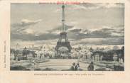 75 Pari CPA FRANCE 75 "Paris, Exposition universelle 1900, Vue prise du Trocadéro" / PUBLICITE BELLE JARDINIERE