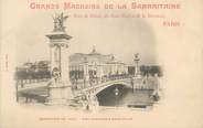 75 Pari CPA FRANCE 75 "Paris, Exposition universelle 1900, Pont Alexandre et Grand Palais" / PUBLICITE SAMARITAINE