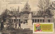13 Bouch Du Rhone CPA FRANCE 13 " Marseille, Exposition Coloniale 1922, Palais de Madagascar et Statue du Général Galliéni " / VIGNETTE