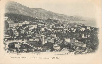 CPA FRANCE 06 " Menton, Vue prise de la Madone"