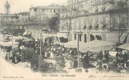 CPA FRANCE 06 "Nice, Le marché"