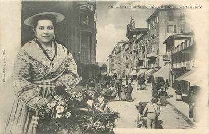 CPA FRANCE 06 "Nice, Marché aux fleurs, fleuriste"