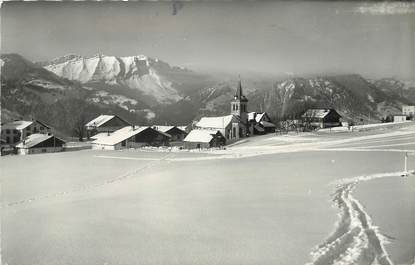 / CPSM FRANCE 73 "Crest Voland, le chef lieu et la chaine des Aravis"