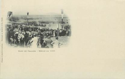 CPA BERGERET " Le Camp de Chalons, défilé de 1896"