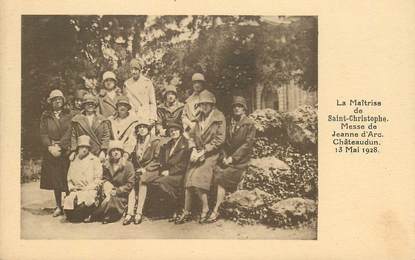 CPA FRANCE 28 "Chateaudun, la Maîtrise de Saint Christophe, Messe de Jeanne d'Arc, 1928"