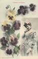 Illustrateur CPA BERGERET " Le langage des fleurs : La pensée"