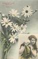 Illustrateur CPA BERGERET " Le langage des fleurs : Marguerite"