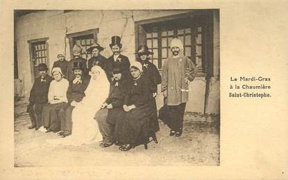 CPA FRANCE 28 "Chateaudun, la Maîtrise de Saint Christophe, Messe de Jeanne d'Arc, 1928, le Mardi Gras à la Chaumière"