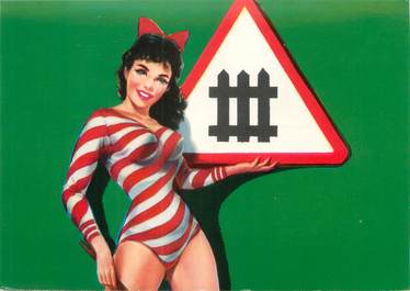 CPSM FEMME PIN UP / CODE DE LA ROUTE