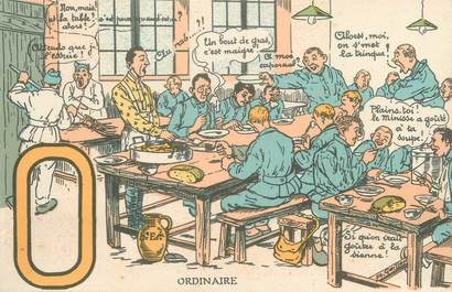 CPA MILITAIRE HUMOUR ALPHABET : 0