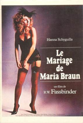 CPSM CINEMA / AFFICHE FILM " Le mariage de Maria Braun"